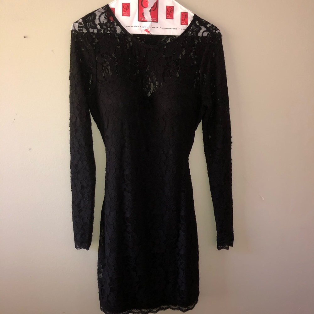 Express lace mini dress
